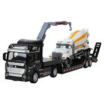 Andux 1:50 Die-cast Carrier Truck Carrier Vehicle Toy Container Car WJC-02 (Engineering Mixer) 2212-11