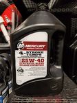 Mercury 25W40 Synthetic Blend Marine Engine Oil - 1 US Gallon/4 Liters 8M0078642