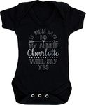 Hippowarehouse PERSONALISED If Mum Says No Auntie ANY NAME Will Say Yes baby vest bodysuit (short sleeve) boys girls