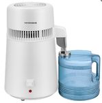 VIVOHOME Water Distiller Countertop 4L 750W Distilled Water Machine with Smart Switch Purifier Filter for Home Office