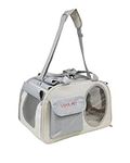 VOVA Cat Carrier for Cats Up to 20 lbs, Cage De Transport Pour Chats,Soft-Sided Pet Carrier with Scratch-Resistant Windows, Large Cat Bag for 2 Small Cats, Medium Puppy Dog,Pet Travel Carriers