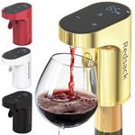 Redsack Electric Wine Decanter Aerator Dispenser Pourer Whiskey Adjustable Quantity Liquor Wine Pump Birthday Gift for Men Women Mom Dad Boss Brother Husband Funny Unique Gifts for Him (Gold)