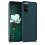 kwmobile Case Compatible with Samsung Galaxy S20 Plus Case - Soft Slim Metallic TPU Silicone Cover - Metallic Teal