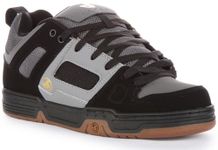 DVS Men's Gambol Skate Shoe, Black Charcoal Gold Nubuck, 11.5 US