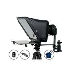 Digiocraft Proshot V4 Teleprompter for iPhone, Ipad, Smartphone, DSRL Camera with Remote Control | Software & Pro Video Recording Training | Matelic Body | Carry Case | Easy Assembly | Video Making