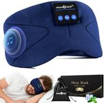 MUSICOZY Sleep Headphones Bluetooth Eye Mask, Sleep Mask Headphones with 16 Hrs Playing Music,Upgraded V5.4 Eye Mask Headphones for Side Sleepers/Office/Travel,Tech Sleep Aids for Men Women