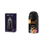 Godrej Aer Matic, Automatic Air Freshener Kit With Flexi Control - Violet Valley Bloom (225 Ml) And Automatic Air Freshener Refill, Premium Fragrance - Alive (2200 Sprays)