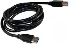 HQRP 10ft USB 3.0 Type A-Male to B-Male (M/M) Cable for HP 3005pr USB3.0 Port Replicator Plus HQRP Coaster