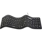 Wetkeys KBWKFC106-BK Wetkeys professional-Grade USB Keyboard Waterproof Soft Touch Comfort - Black