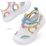 BARERUN Toddler Cute Aquatic Water Shoes Boys/Girls Beach Sandals Kids Water Shoes Boys Water Shoes Girls Water Shoes White Toddler Size 6, Whitechanage