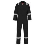 Portwest FR21 Men's Lightweight Fireproof Overalls Flame Resistant Anti-Static Welding Coverall Boiler Suit Navy, X-Large