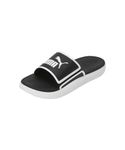 Puma Mens Softride Slide Black-White Slide - 6 UK (39984602)