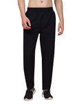 John Ally Men's Relaxed Fit Trackpant with Both Side Zipper Pockets and Inside Net/Mesh for Warmth in Winters Ideal for Gym, Yoga, Sports, Training, and Casual wear.(M, Midnight Blue)