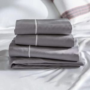 Layla Bed Sheets | 100% Viscose derived from Bamboo | Breathable with Temperature Control | Soft, Silky, and Light Bed Sheets (Gray, Queen)