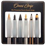 Omni Grip 6-Pack of Premium Comfort Grips, Perfect for Apple Pencil, Apple Pencil 2, Styluses, Pens and Pencils