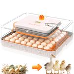 Incubator for Hatching Eggs Egg Incubator 56 Eggs Automatic Egg Turning Incubators Egg Candler Viewing for Chicken, Ducks, Goose