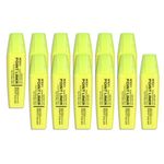 M&G Yellow Highlighter, 12 Pack High Lighters Highlighters No Bleeds Highliters Pens Neon Thick Cute Highlighters Bulk Clear View Bright Tip Marker for Books