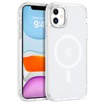 GUAGUA For iPhone 11 Case [Compatible with MagSafe] Magnetic Mobile Phone Case for iPhone 11 Case Carbon Fibre Pattern Design Shockproof Protective Case with TPU + PC Hard Case Slim Magnetic Cover