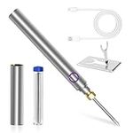 ELMCONFIG Cordless Soldering Iron Kit, USB Portable Cordless Soldering Iron with Tin Wires, Soldering Iron Stand, Soldering Iron Tool Kit Suitable for Home Appliance Repair, Electronic Components