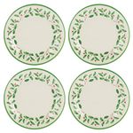 Lenox Holiday Melamine Dinner Plates (Set of 4), Ivory