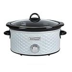 Brentwood SC-140W Slow Cooker, 4.5 quart, White