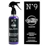 N9 x Wraptors Tire Shine Spray, Luxurious Wet & Dark Shine, Ultimate Tire Cleaner, Tire Sealant, Tire Coating and Dressing, Water Repellant - UV Protectant, No Sling, Berry Blast 8oz, Spray Bottle