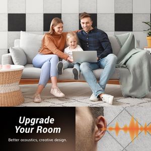 TONOR Soundproof Panels 18-Pack – Acoustic Foam, Grey