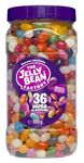 The Jelly Bean Factory Huge Flavours Jar 900 Gram - Jelly Beans - Sweets - Enjoy the 36 Natural Flavours - Gelatine Free - Fruit Flavours - Chewy Treats - Gift Box