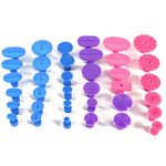 Qiilu Paintless Glue Puller Tabs,36PCS Auto Car Body Paintless Dent Repair Tools Glue Puller Tabs Removal Kits for Auto Body Motorcycle Refrigerator Washing Machine.-for pdr tabs pdr glue pull t