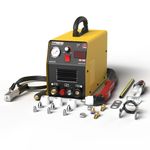 SUSEMSE 65 Amp Plasma Cutter Non-Touch Pilot Arc Portable IGBT Inverter Plasma Cutting Machine with Accessories, Max Cutting Thickness 16mm, 230V