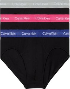 Calvin Klein Slip Hipster Confezione da 3 Uomo Cotone Elasticizzato, Nero (B- Hdwy Bl Griffin Wild Flwrs Wbs), S