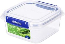 Sistema KLIP IT PLUS Food Storage Containers | 1.15 L | 2 Piece Airtight Containers Set | Leak-Proof Seal | Easy Locking Clips | BPA-Free