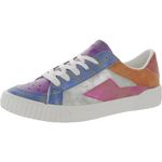 Blowfish Malibu Women's Willa Lace Up Sneaker, Silver Gold Reflect/Red Purple Fuchsia Orange Blue Orbital, 8