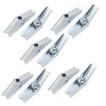 Sourcingmap M8 Dia Female Thread Spring Loaded Hollow Wall Anchor Toggle Wing Nut 10pcs