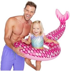 BigMouth Inc Lil’ Water Float - Pool Floaties for Infants Babies & Kids Ages 1-3, for Beginner Swimmers, Easy to Inflate and Durable - Mini Mermaid