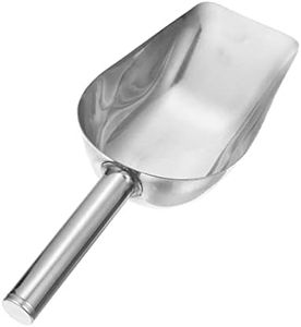 BRIGHTFUFU Stainless Steel Ice Scoop Multipurpose Food Scoop for Flour Grain and Ice for Freezer Use for Kitchen and Party Serving