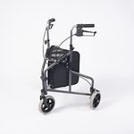 NRS Healthcare 3 Wheel Ultra Lightweight Aluminium Rollator Dark Grey