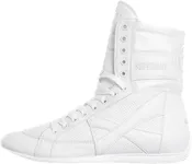 Superare Boxing Shoes – MMA Kick Boxing Pro Fighting Boots and Training Workout Shoes for Men and Women - White 4.5
