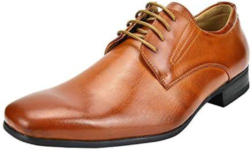 Bruno Marc Men's Gordon-03 Brown Classic Modern Formal Oxfords Lace Up Leather Lined Snipe Toe Dress Shoes - 12 M US