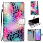 Tznzxm ZTE ZMax 10/ZTE Z6250 Wallt Case,Colorful Mixed Painting Premium PU Leather Flip Style Cover with Kickstand and Card Holder Slots Protective Magnetic Phone Case for Consumer Cellular ZMax 10