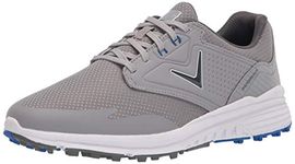 Callaway Men's Solana Sl Golf Shoe, Grey/Blue, 9