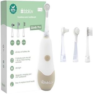 bblüv Sönik Pro 4-Stage Sonic Toothbrush for Babies & Kids - Magnetic Charging Electric, Rechargeable, Waterproof, Sonic Toothbrush for Kids with LED light & 3 Modes
