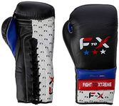 FTX Pro Sparring Leather lace up Boxing gloves. Cowhide leather boxing sparring gloves (16oz)