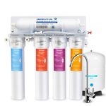 Geekpure 5 Stage Reverse Osmosis Drinking Water Filter System 75 GPD - with Quick Change Twist Filters