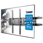 Vanco Articulating TV Wall Mount with Wall Mount TV Bracket, VESA Compatible 400 x 400 or less - Fully Articulating TV Wall Mount with Swivel and Tilt Function, Supports 32-55 Inch Displays