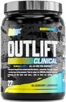 Nutrex Research Outlift Clinical Clinically Dosed Pre Workout Powder with Creatine, Citrulline, EAA | Energy, Performance, Pump Preworkout Supplement for Men & Women (22 Servings, Blueberry Lemonade)