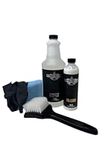 Lone Star Coating Technology Tire Coating Kit- 16 Oz. Top Notch Cleaner Degreaser and 8 Oz. Long-Lasting, Non-Greasy Coating, Applicator Pad, Brush, Gloves- Made in USA (Gloss)