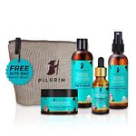 Pilgrim Korean Beauty Flawless Skin Face Care Kit With Vitamin C Night Serum & Jute Kit Bag | Daily Face Wash 100 Ml, Refreshing Face Mist & Toner 100 Ml, Brightening Day Cream Spf50 100 Gm