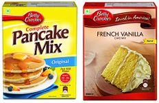 Betty Crocker Pancake Mix, Original 500 g and Betty Crocker Super Moist Cake Mix, French Vanilla Flavor 520 g