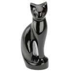 Urns UK Hand Crafted Design Funeral Stanley Cat Cremation Urn Black